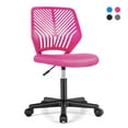 thumbnail image 1 of Costway Height-adjustable Ergonomic Kids Desk Chair with Universal Casters Working Chair Pink, 1 of 10