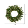 thumbnail image 2 of Vickerman A118347 48 in. Cashmere Wreath 280 Tips, 2 of 2