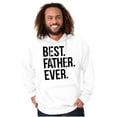 thumbnail image 4 of Best Father Ever Dad Fathers Day Men's Big & Tall Graphic Hoodie Brisco Brands 2X, 4 of 5
