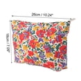 thumbnail image 3 of 1 Pc Bolsa de Maquillaje Portátil Impresa para Mujeres, Ideal para Viajes, Vacaciones y Camping, Lona Roja, 3 of 3