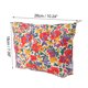 thumbnail image 3 of 1 Pc Bolsa de Maquillaje Portátil Impresa para Mujeres, Ideal para Viajes, Vacaciones y Camping, Lona Roja, 3 of 3