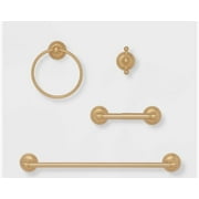 4pc Set Classic Bath Hardware Rich Golden Brass Exquisite