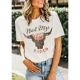 thumbnail image 4 of XCHQRTI Western Shirts Women Graphic Tees Casual Cowboy Rodeo Tshirts Desert Cactus Vintage Short Sleeve Tee Tops, 4 of 7