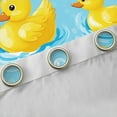 thumbnail image 4 of Feelyou Cute Yellow Duck Black Out Curtains for Child, Kawaii Cartoon Curtains Pack of 2 (42x63 Each), Summer Ocean Animal Bedroom Curtains, Window Curtains Decor, 4 of 6