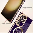 thumbnail image 2 of for Samsung Galaxy S23 Ultra Case [Support for Magsafe] Butterfly Pattern Magnetic Plating Screen Protector Luxury Elegant Case Camera Protector Shockproof Protective Corner Cover -Purple, 2 of 12