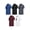 Blue;Black;Gray;Wine Red;White, variant on 5 Pack Men's Polo Shirts Short Sleeve Moisture Wicking Casual Collared Summer Shirts, Size L