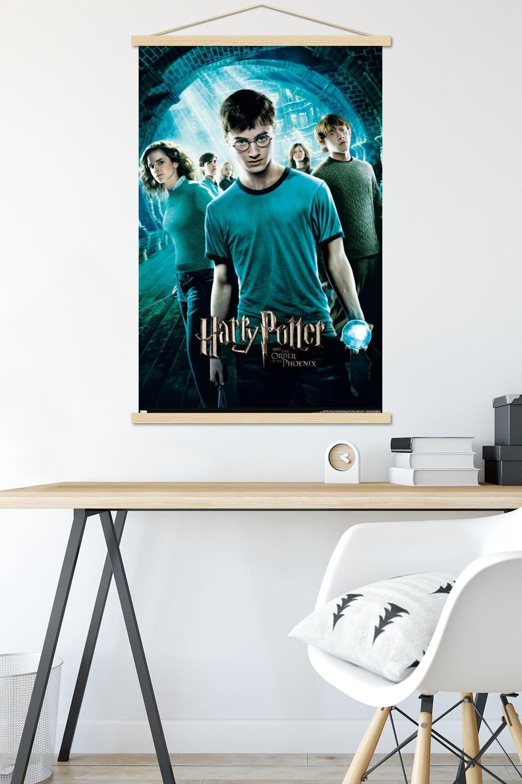 Harry Potter and the Order of the Phoenix - One Sheet Wall Poster with Magnetic Frame, 22.375" x 34"