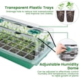 thumbnail image 6 of MQHUAYU Seed Starter Tray with Grow Light, 2 Pack 80 Cells Smart Timer Seedling Starter Kit with Humidtiy Dome, Plant Seed Germination Kit Planting Seeds, 6 of 9