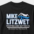 thumbnail image 3 of Mike Litzwet Roofing and Gutter Co Graphic T-Shirt, Unisex Classic Fit Cotton Tee, 3 of 9