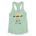 thumbnail image 3 of Not Now Sloth Racerback Tank Women -Image by Shutterstock, Female Medium, 3 of 4