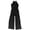 Black - deepblack, variant on Bar Iii Womens Black Sheer Jumpsuit