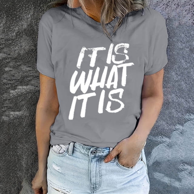 LSLJS T-Shirt Graphique à Manches Courtes Col Rond Décontracté Printemps et Été pour Femmes, Cadeaux pour Femmes