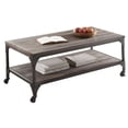 thumbnail image 1 of ACME Table Basse Gorden avec Roulettes en Gris Vieilli, 1 of 2