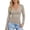 Khaki, variant on Womens Tops 2026 Low Neck Long Sleeve T Shirt Fall Slim Fit Basic Top Soft Lined Casual Tee Trendy Flowy Tees