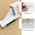 thumbnail image 3 of Raindrops  15 Pcs Plastic Shelf Clip Small Crisper Fridge Replacement White, 3 of 7