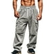 thumbnail image 2 of Pantalones largos para hombre, lisos, informales, con correa elástica, para fitness al aire libre, pantalones cargo, pantalones para hombre, 2 of 5
