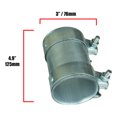 thumbnail image 4 of RKX Exhaust Pipe Sleeve Clamp Joiner 3" OD 76mm VW AUDI BMW Mercedes OE style, 4 of 4
