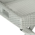 thumbnail image 5 of SAFAVIEH Bardia Outdoor Patio Wicker Folding Tray Table, Grey, 5 of 7