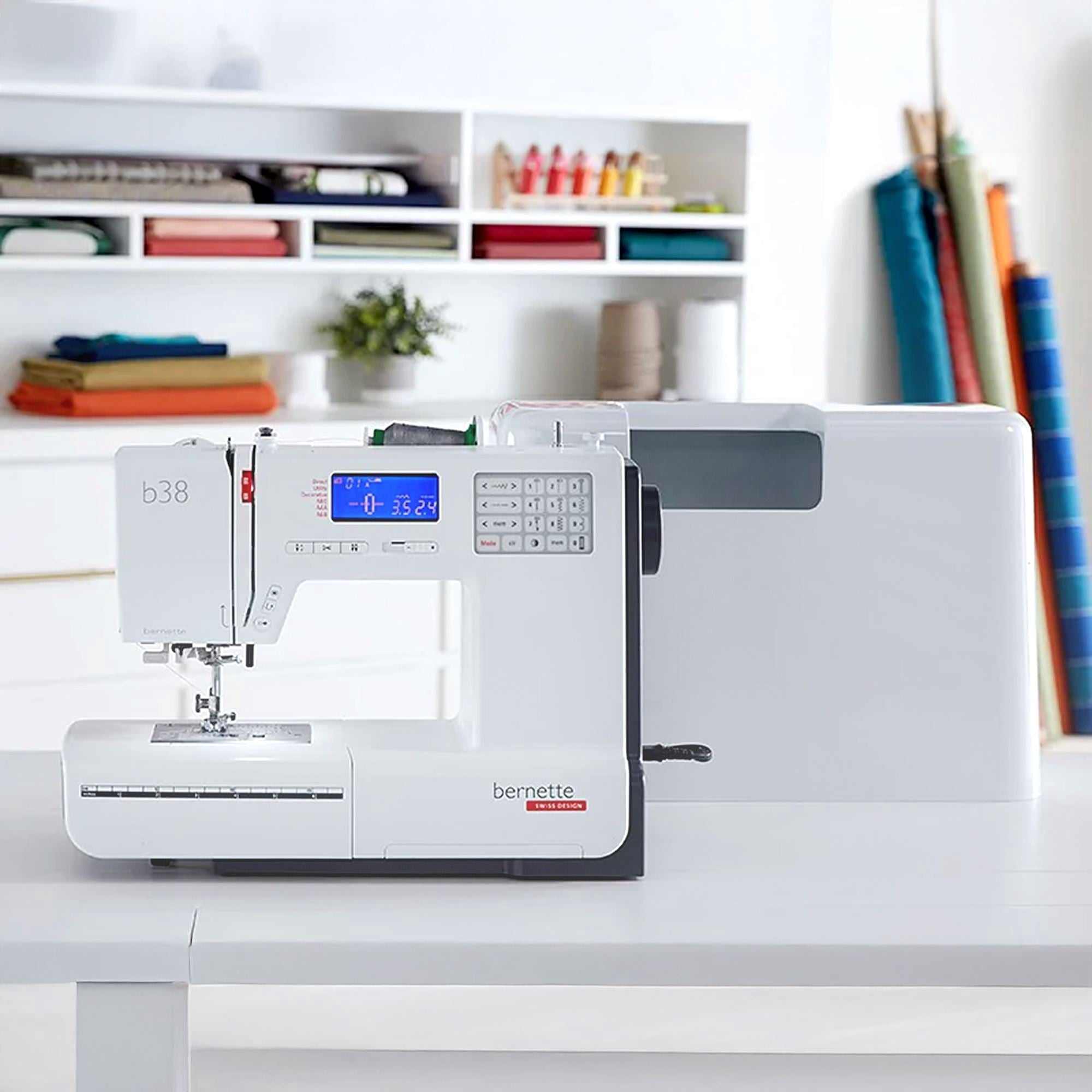 Bernette B38 Top End Computerized Sewing Machine Bundle w/ 8 Pressure Feet