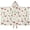 Mushroom and Fern, variant on Mushroom and Fern White Pattern Teens Hooded Bath Towel Wrap for Ages 3 To 12,Quick Dry Lightweight Soft Microfiber Bath Beach Pool,50"x30"