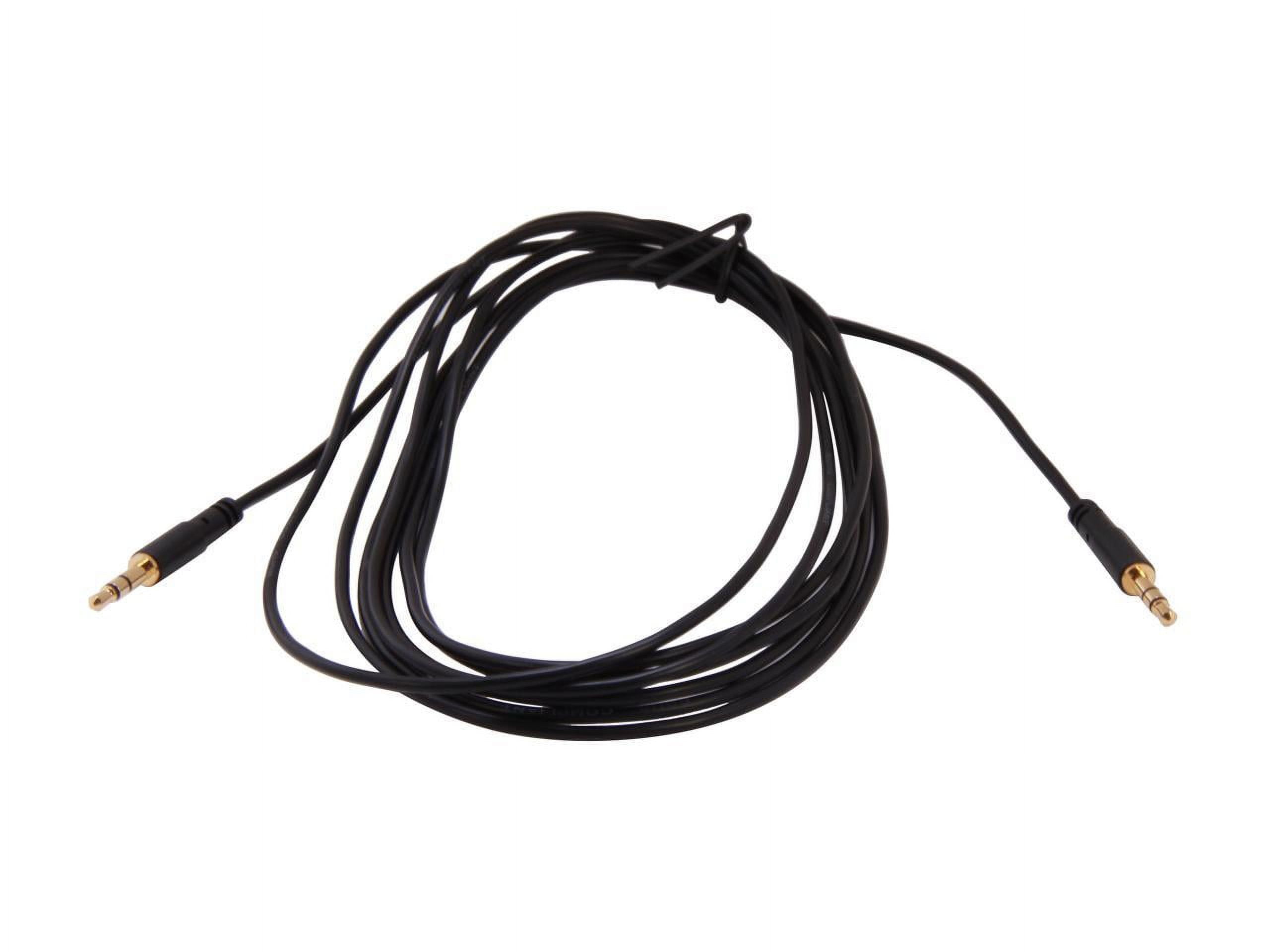  StarTech.com 3.5mm Audio Cable - 3 ft - Slim - M / M - AUX Cable  - Male to Male Audio Cable - AUX Cord - Headphone Cable - Auxiliary Cable  (MU3MMS), Black : Electronics