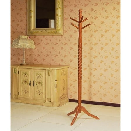Home Craft Wooden Coat/Hat Rack Stand, Multiple Colors