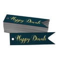 thumbnail image 1 of Inkdotpot Real Gold Foil Happy Diwali Tags Favor Hang Paper Tags 100 Pieces, 1 of 6