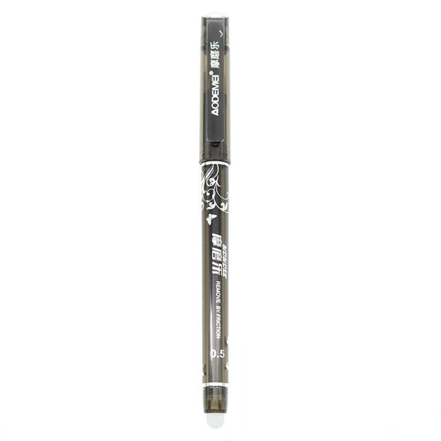 Bolígrafo mágico borrable para niños, recarga de tinta negra/azul oscuro/roja, 0,5mm, papelería para estudiantes, regalo, recargas y borradores