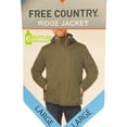 thumbnail image 4 of Free Country Men's Repreve Microfiber Inner Quilted Ridge Jacket W/ Hood (Jet Black, L), 4 of 5