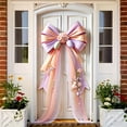 thumbnail image 6 of Easter Door Cover, 71x35 inch Pastel Ribbon Bow Hanging Decoration with Eggs, Spring Door Decor for Easter Holiday Party Home Entryway Front Porch Celebration, 6 of 6