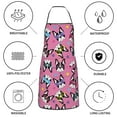 thumbnail image 6 of Yiaed Colorful Cute French Bulldog Print Kitchen Apron with Hand Wipe Pockets,Big Pocket,Aprons for Women with Pockets, Waterproof for Cooking Baking, 6 of 7