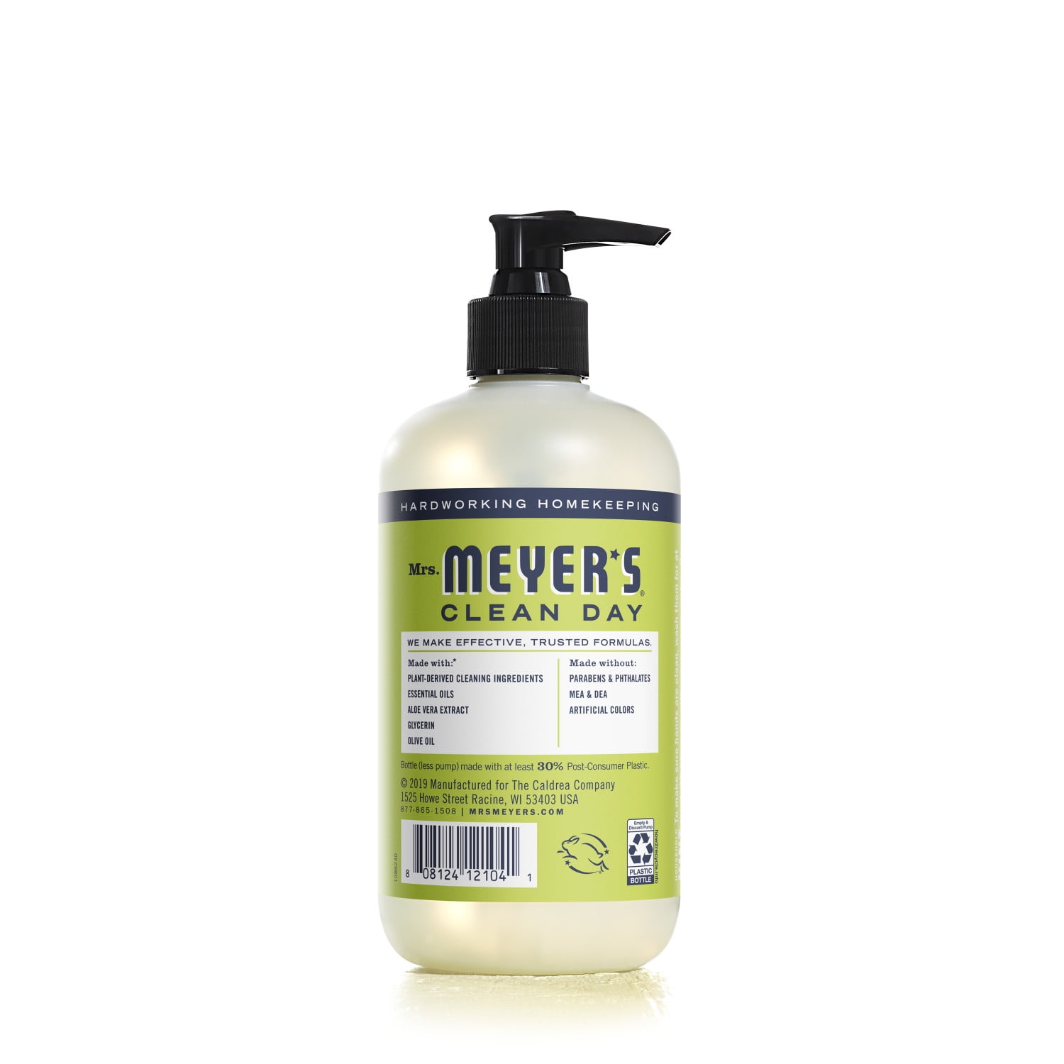 (4 pack) Mrs. Meyer's Clean Day Liquid Hand Soap, Lemon Verbena Scent, 12.5 Ounce Bottle