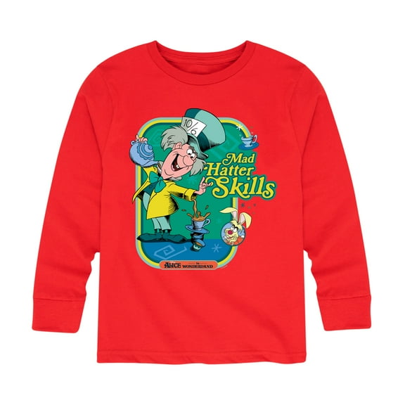 Alice In Wonderland - Mad Hatter Skills - Toddler And Youth Long Sleeve Graphic T-Shirt