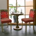 thumbnail image 5 of Chair Covers for Dining Room Set of 6,Christmas Trees Xmas Balls Snowflakes on Red Stretch Seat Protector Removable Washable Chairs Slipcovers for Kitchen Banquet Wedding Hotel,Winter Pine Leaf, 5 of 6
