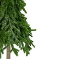 thumbnail image 2 of Northlight Downswept Iced Artificial Christmas Tree with Wood Base - 25.5" - Unlit, 2 of 3
