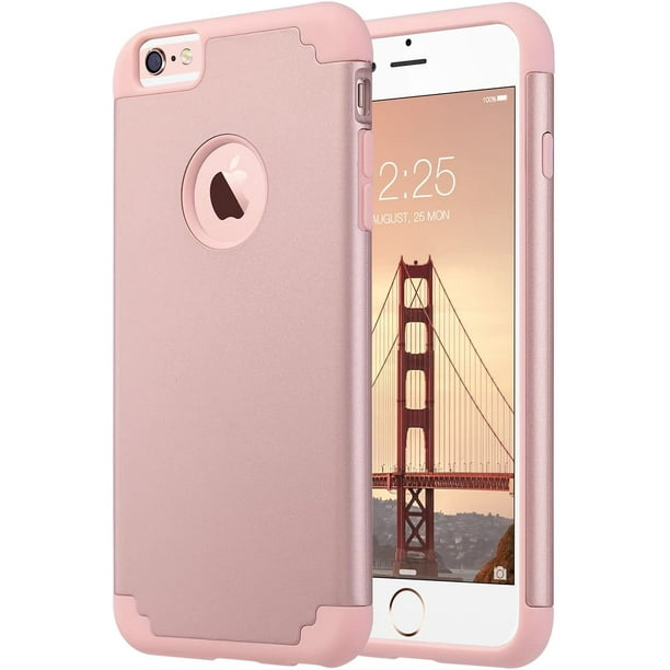 Iphone 6 Plus Case Iphone 6s Plus Case Ulak Slim Protective Hybrid Soft Silicone Hard Back Cover Anti Scratch Bumper Case For Iphone 6 6s Plus Rose Gold Walmart Com Walmart Com
