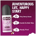 thumbnail image 4 of Scrubbingtons Pit Stop Kids Deodorant Natural Roll On For Children, Teens. Made in UK, 98% Natural Ingredients For Sensitive Skin. Paediatrician approved, Aluminium & Alcohol Free, Very Berry 75ml, 4 of 8