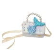 thumbnail image 4 of Girls Messenger Kids Pearl Shoulder Handbag Cute Lace Bow Crossbody Purse, 4 of 5