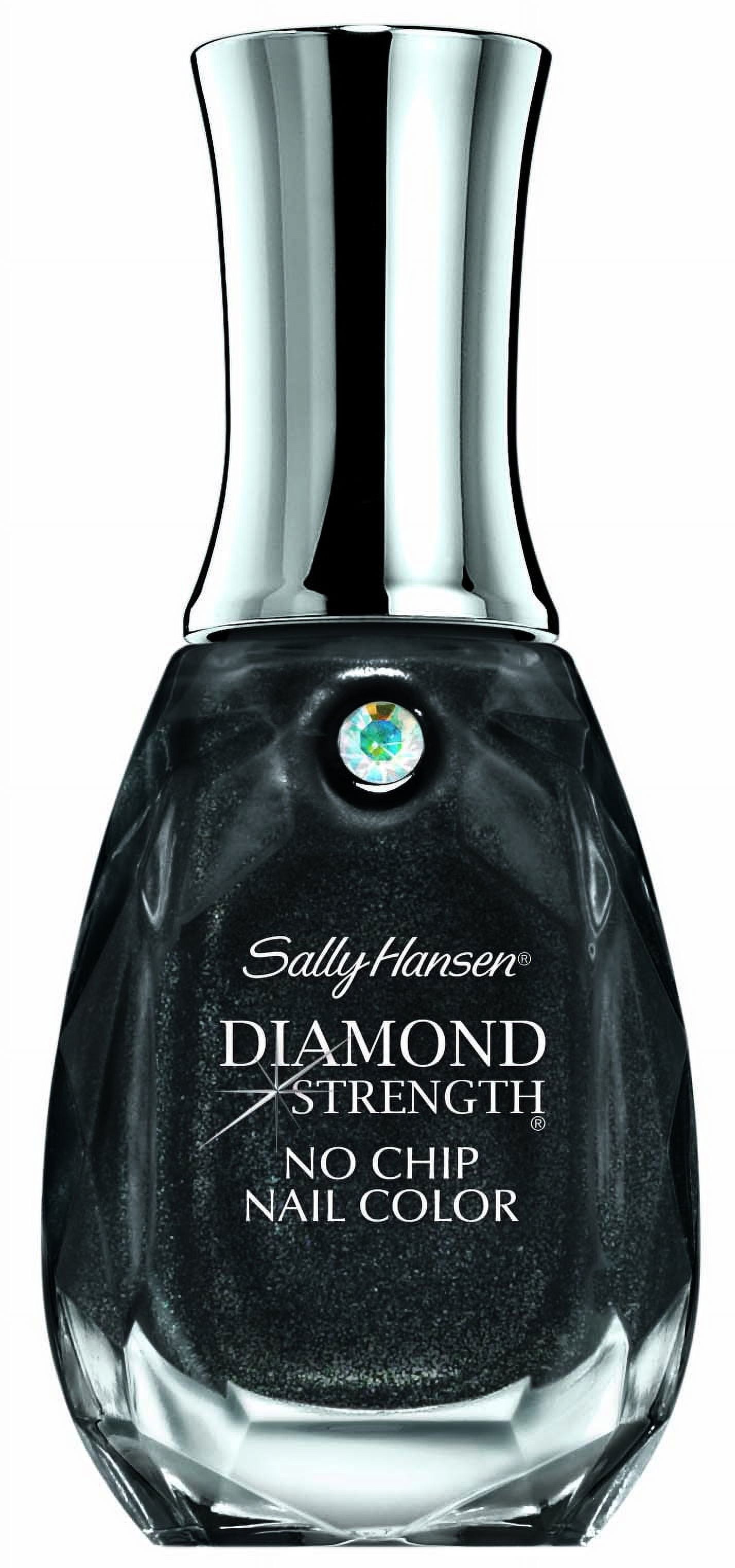 (2 pack) Sally Hansen Diamond Strength No Chip Nail Polish, Black Diamond, 0.45 fl oz