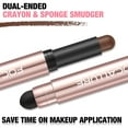 thumbnail image 3 of FOCALLURE No Crease Eyeshadow Stick,Matte & Shimmer Eyeshadow Pencil with Blending Sponge Brush,ARDEN OF EDEN, 3 of 9