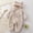 beige, variant on Winter Baby Cute Bear Jumpsuit Newborn Warm Rompers Baby Plush Home Clothes Children Coral Velvet Pajamas Toddler Warm Clothing