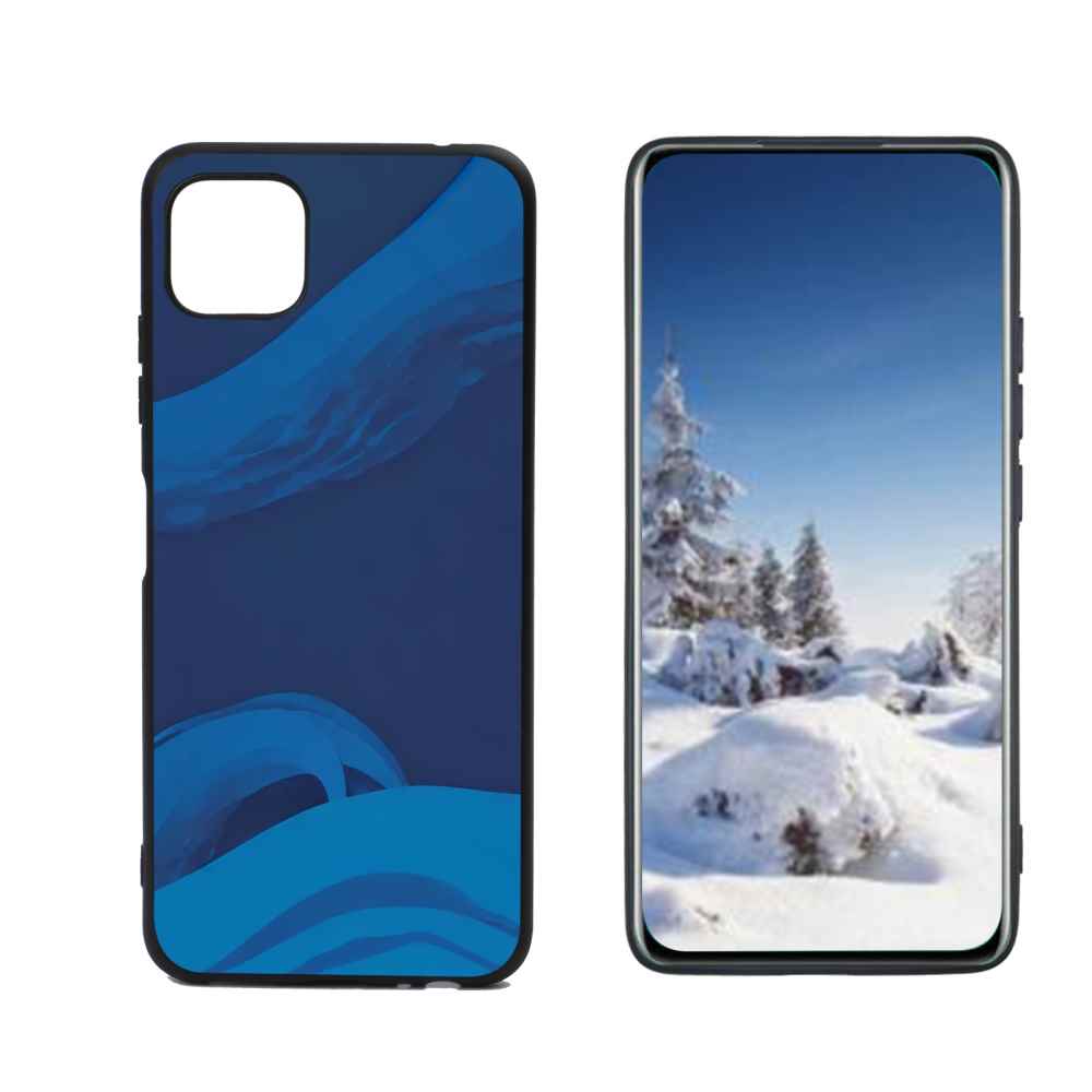 Blue-Wave-Aesthetic-Artwork-95 Phone Case, Degined for Boost Mobile ...