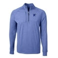 thumbnail image 2 of Men's Cutter & Buck  Heather Royal Memphis Tigers Big & Tall Adapt Eco Knit Quarter-Zip Pullover Top, 2 of 3