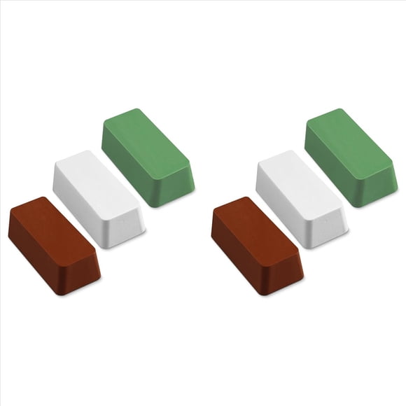 Kit de Compuesto para Pulir y Pulir 6 Piezas, Pulidor de Metales de 12 Onzas, Colorete Rojo para Joyeros, Compuesto para Pulir Acero Inoxidable Verde