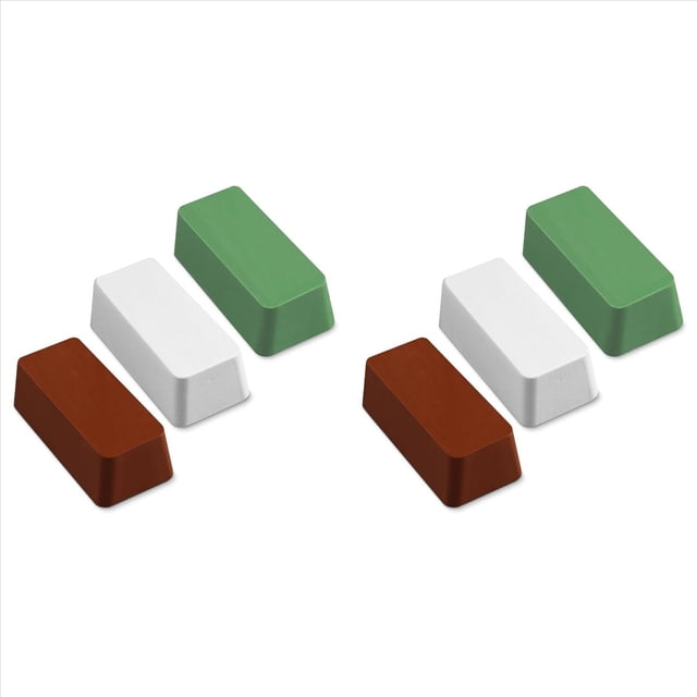 Kit de Compuesto para Pulir y Pulir 6 Piezas, Pulidor de Metales de 12 Onzas, Colorete Rojo para Joyeros, Compuesto para Pulir Acero Inoxidable Verde