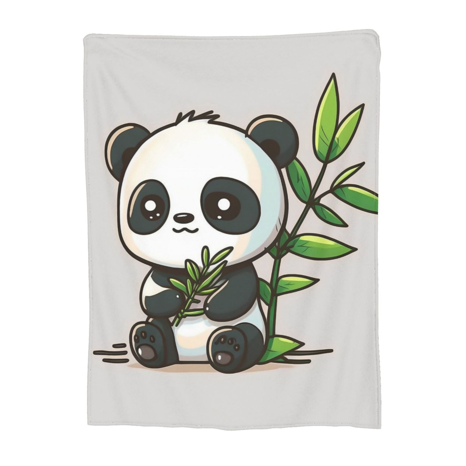 Cute Funny Panda Pattern Throw Blanket, Super Soft AntiPilling Flannel