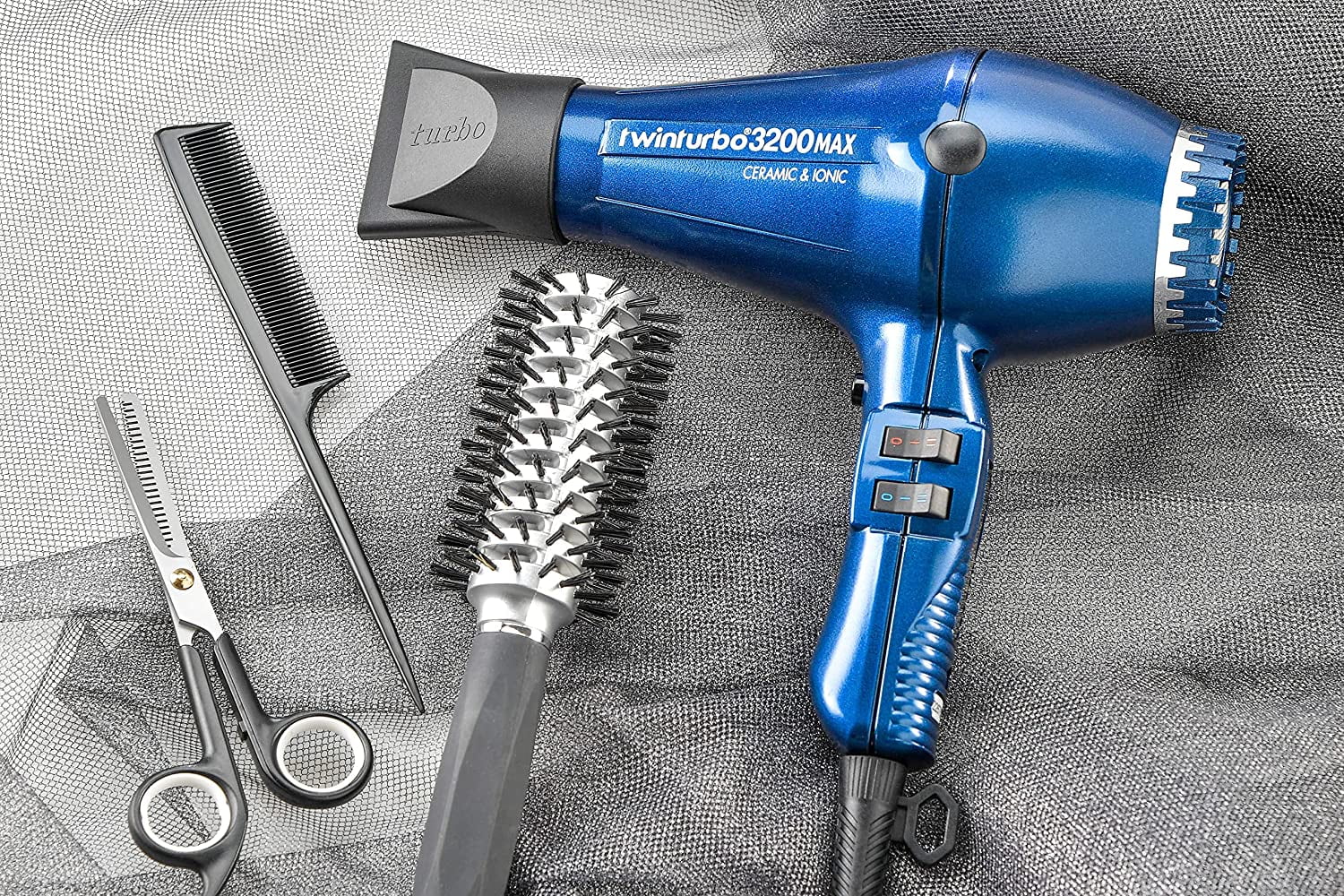 Turbo Power Twin Turbo 3200 Max Ceramic Ionic Night Blue Hair Dryer