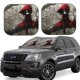 thumbnail image 1 of Balery Dark Red Hooded Girl Parasol para parabrisas de coche de 2 piezas | Parasol plegable para parabrisas delantero de coche para la mayoría de sedanes-Large, 1 of 6