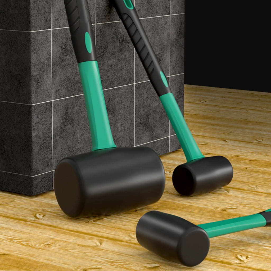 Zeiwohndc Rubber Hammer Mallets With Textured Handle For Secure Tile Adjustment Work