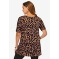 thumbnail image 5 of Jessica London Women's Plus Size Stretch Cotton Square Neck Tunic, 5 of 6